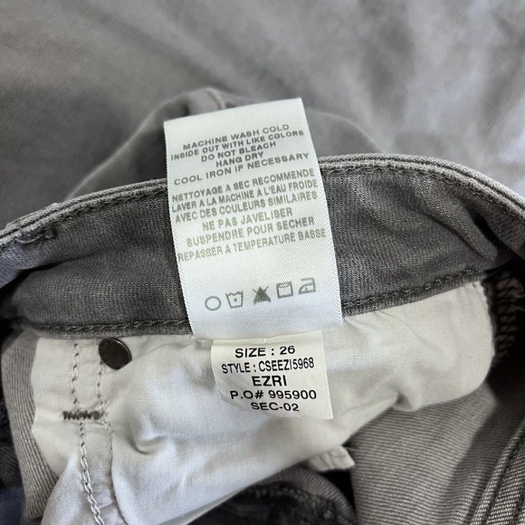 Joe's Jeans Skinny Ankle Stretch Denim Gray Modern Repurposed Women's View Image - Picture 9 of 10